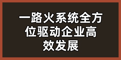 一路火系统：全方位驱动企业高效发展