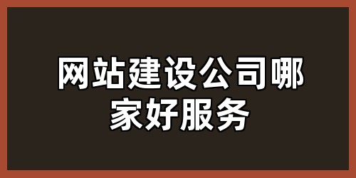 网站建设公司哪家好服务